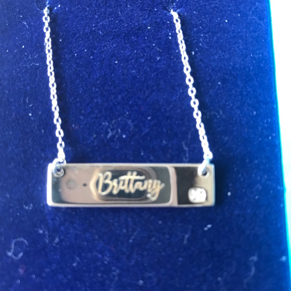 Stirling Silver “”Brittany” Name Necklace